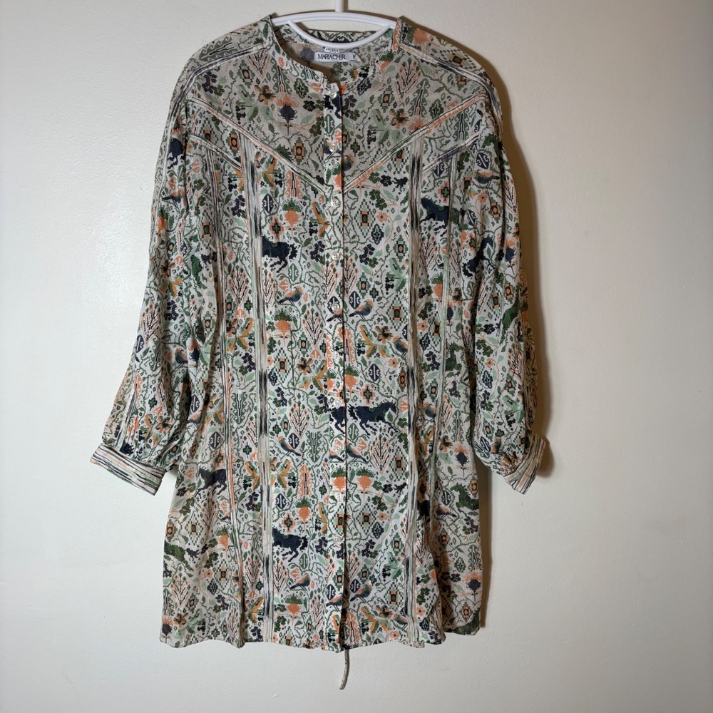 Maria Cher Wildwood Floral Tunic Mini‎ Dress Size Medium